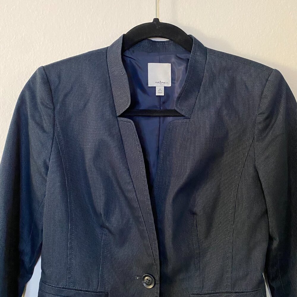 Halogen Women's One Button Blazer Jacket Size 0p … - image 2